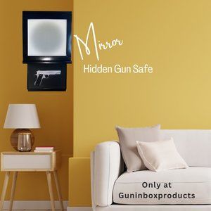 Mirror Hidden Gun Safe with Lock